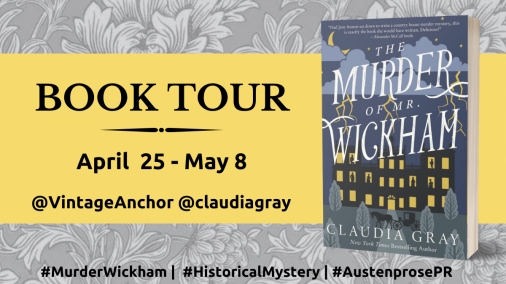 The Murder of Mr. Wickham Twitter Book Tour Announcement