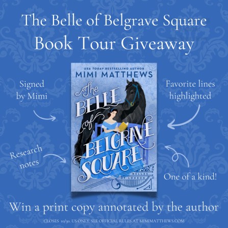 The Belle of Belgrave Square Book Tour Giveaway graphic