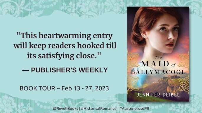 The Maid of Ballymacool Book Tour Horizontal Graphic (1200 × 675 px)