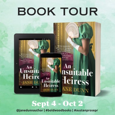 An Unsuitable Heiress Book Tour graphic